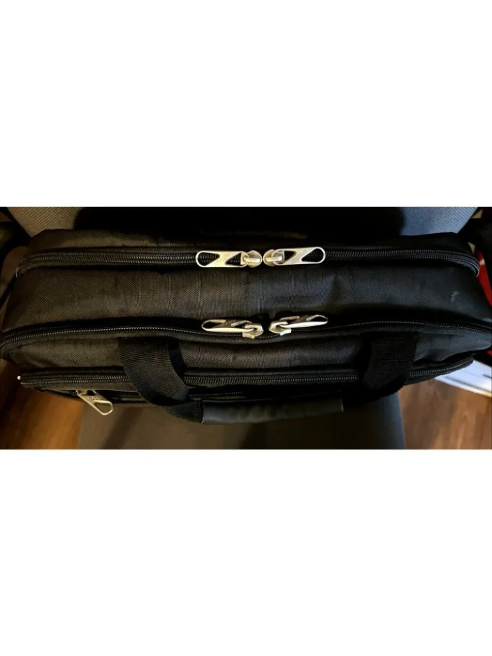 American Tourister Laptop Bag Zip Work Business Carry On Travel Black 17